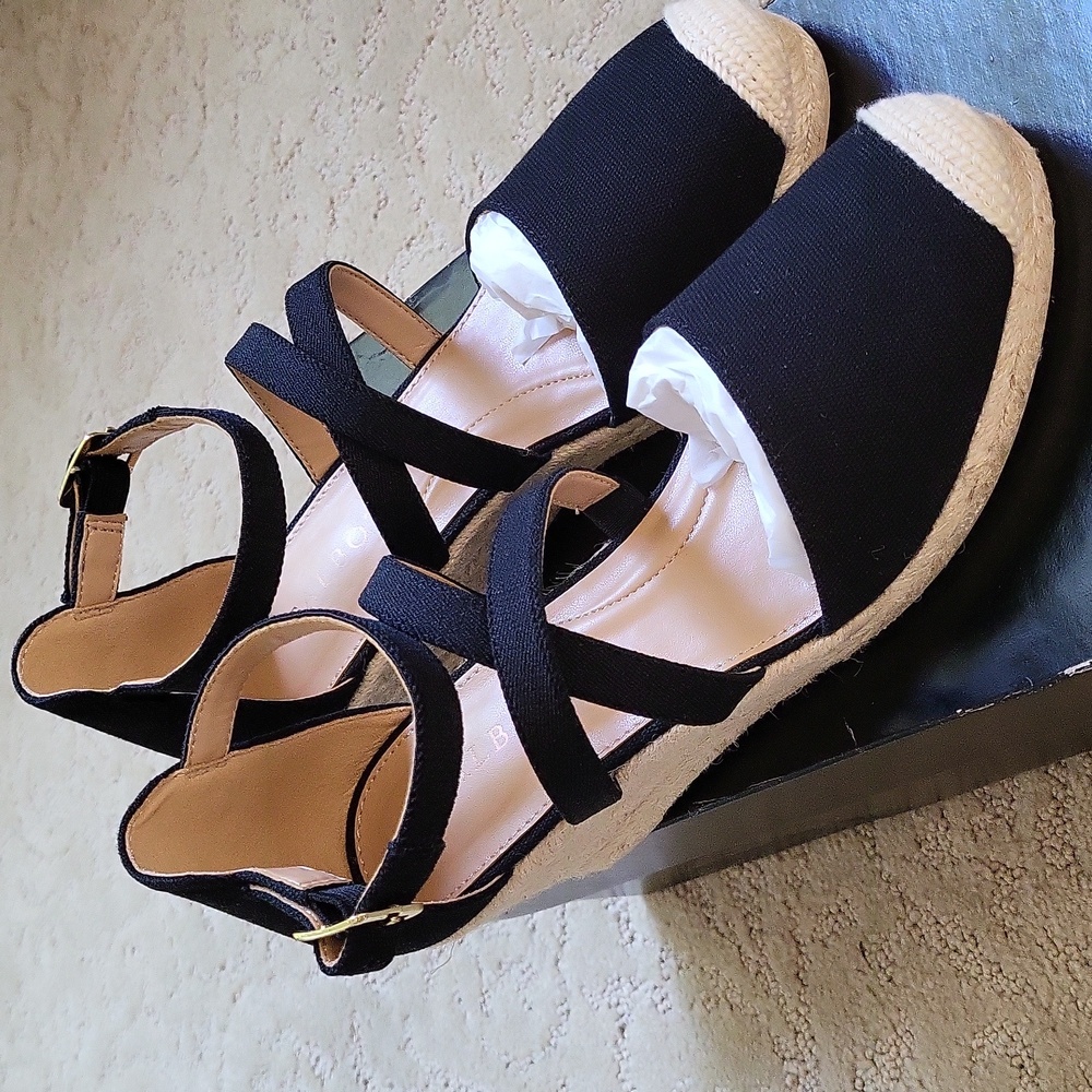 Talbot Lyndsay Black Espadrilles-Never Been Worn